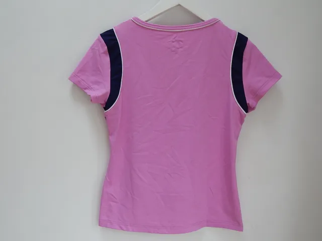 T-shirt Ronhill Aspiration Powerlite femme - Taille 12 - Flamingo/Marine - Prix de réserve 25,00 £ 2