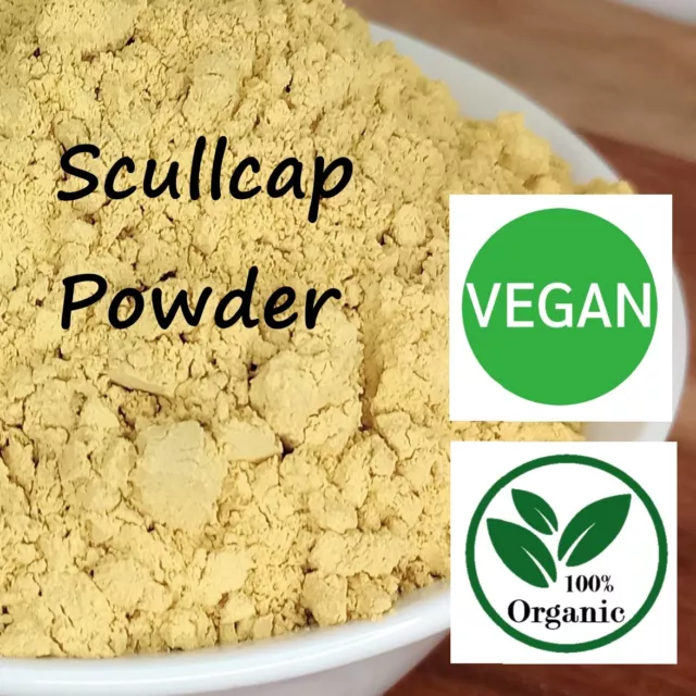 Scullcap Root Powder Certified Organic Baikal Herb Tea 100% New Fresh Stock