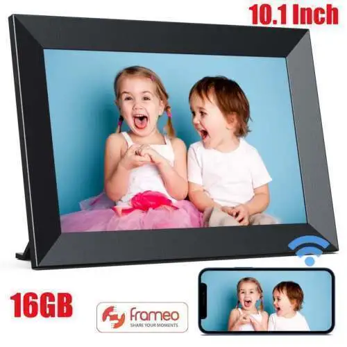 10 Inch WiFi Digital Picture Frame, IPS Touch Screen Photo Frame Built-in 16GB
