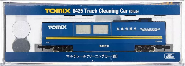 TOMIX N Gauge 6425 Multi Rail Cleaning Car Blue Model Train Supplies TOMYTEC