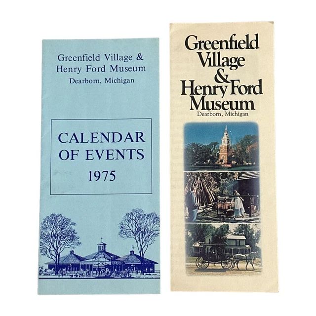 HENRY FORD MUSEUM Greenfield Village Brochure Pamphlet Dearborn