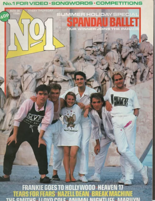 Number One NO 1 UK Music Magazine  1984 AUG 25 ISSUE 63 FRANKIE SMITHS SPANDAU