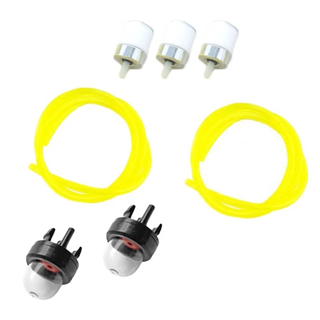 2PCS 5/16"Marine Outboard Boat Motor Fuel Gas Hose Line Assembly+Primer Bulb 6FT