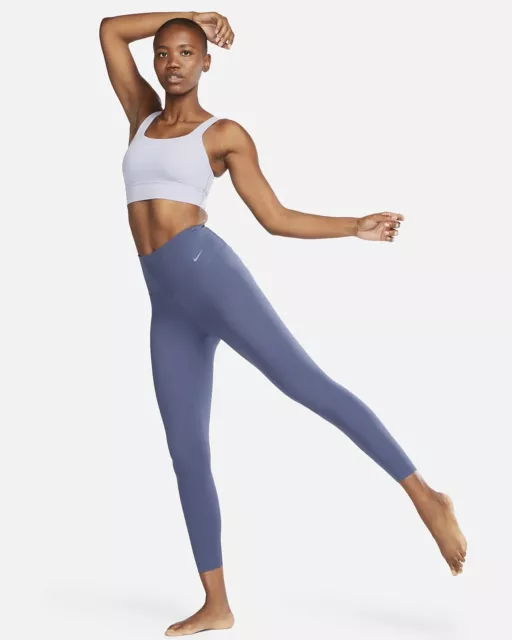 Nike Zenvy Women's Gentle-Support High-Waisted 7/8 Leggings DQ6015-491 Small