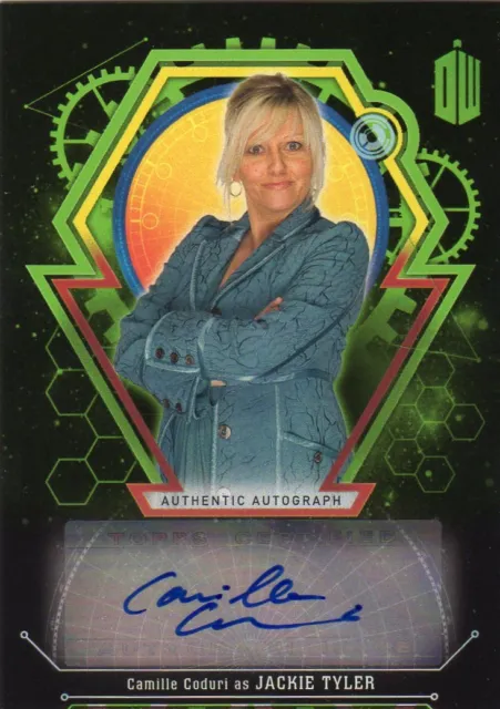 Doctor Who Topps Extraterrestrial Rencontres Autographe Vert /50 Camille Coduri
