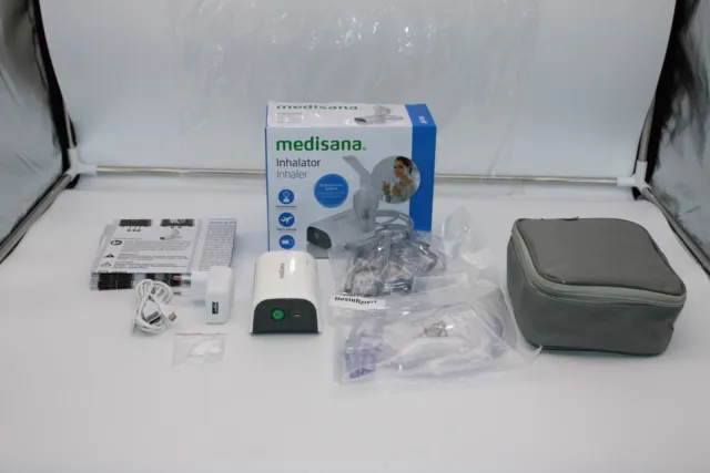 medisana IN 605 Inhalator, Kompressor Vernebler mit Mundstück und Maske