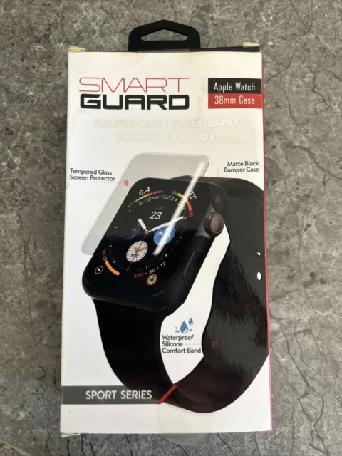 Smart Guard Tzumi Apple Watch 38 mm Bumper Case Watch Band And Screen Protector