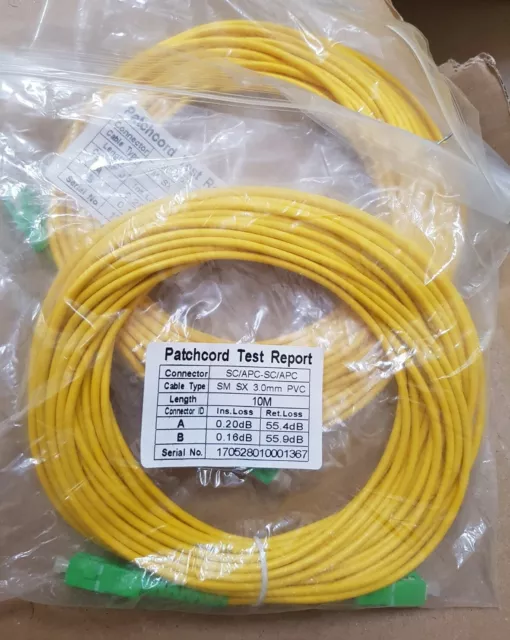 Cable Fibre Optique APC/APC 2M (Orange/SFR)