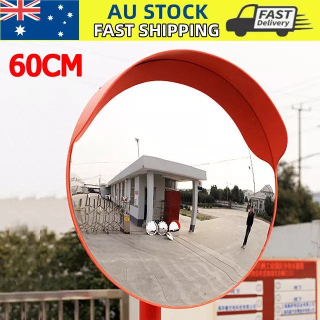 60cm Convex Mirror Outdoor Blind Spot Safety Mirror Traffic Driveway Security