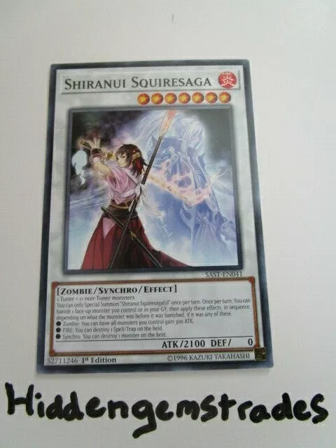 Yugioh! Shiranui Squiresaga SAST-EN041 Common 1st Ed Near Mint!