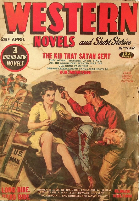 Western Novel and Short Stories Pulp Apr 1953 Vol. 13 #6 VG- 3.5