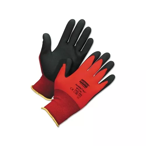 Honeywell North Northflex Red Nf11 Foam Pvc Fingers/Palm Coated Gloves, Large