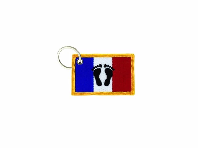 Porte-clés Patch Brodé Drapeau Groenland – Nordique Et Coloré, Fabriqué En France
