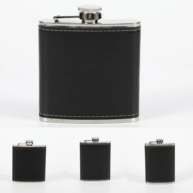 Mini Flasque à Vin Cylindrique En Acier Inoxydable De 750 Ml Portable Ideale Pour Les Voyages Le Camping Et Les Activites En Plein Air Noire~p124370661