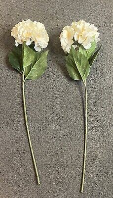 Flores artificiales de seda florales artesanales de manantial de ceniza nuevas hortensias de marfil