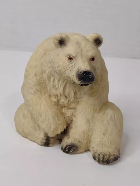 Vintage Polar Bear Figurine Carved Arctic