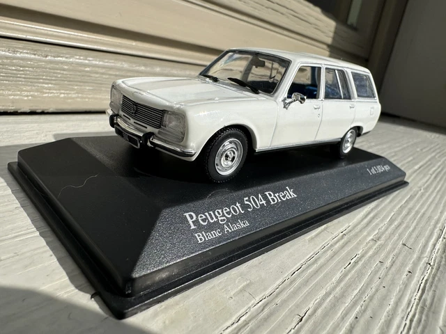 Minichamps 1/43 - Peugeot 504 Cabriolet Blanc - Série Limitée 2640 Ex - Boîte D'origine