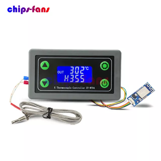 WIFI Remote High Temperature Digital Thermostat K-type Thermocouple -99-999℃