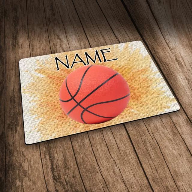 Platzset Kinder Basketball mit Name / Tischset personalisiert / Platzdecke 2