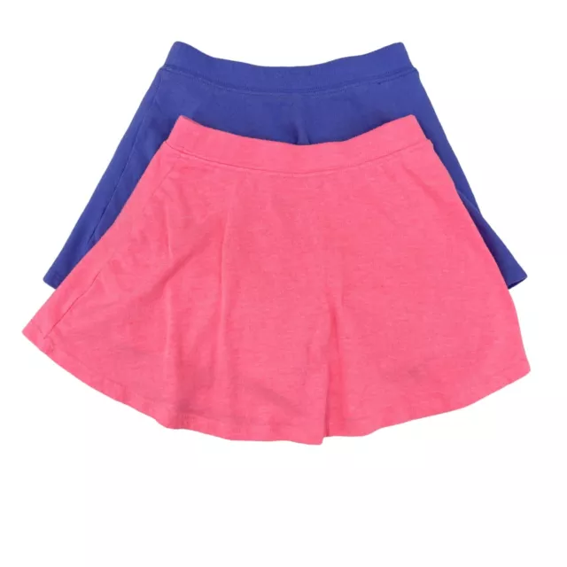 Jumping Beans Girls Cartwheel Scooter Skirt Size 5 Pull on Lot of 2 Blue Pink