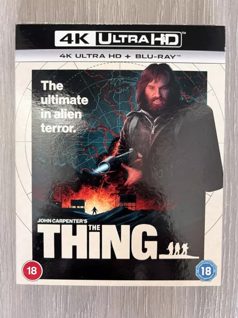 The Thing 4K Ultra Hd + Blu-Ray - New Sealed Uk With Slipcase Uk Uhd