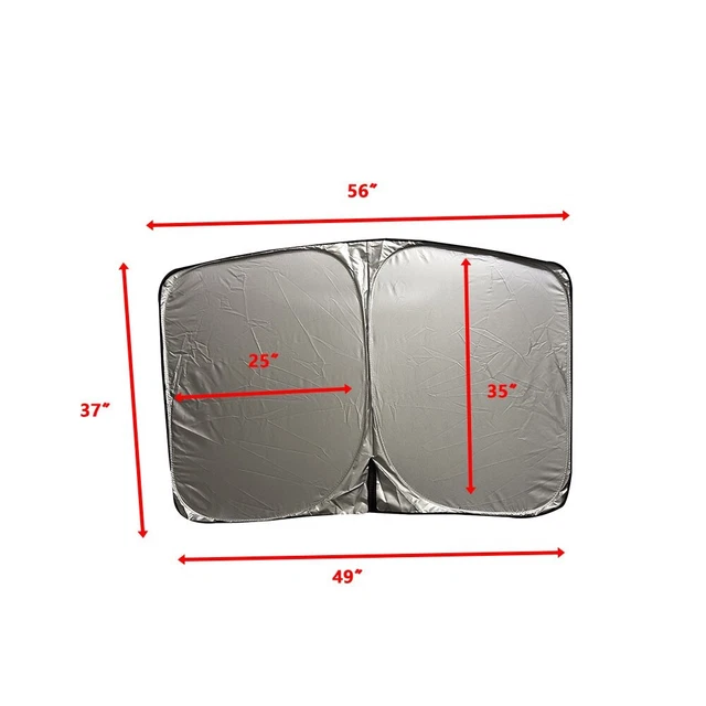 Pare-Soleil Pare-Brise Voiture Pour Volkswagen VW T-Cross 2019-2024 - Protection UV Noire Pliable