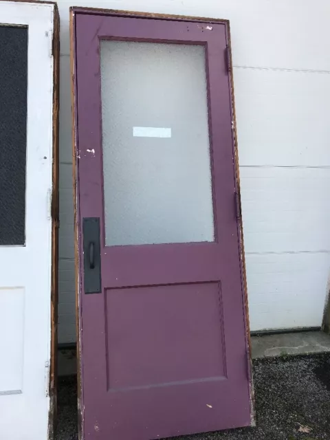 MAR 243 antique textured glass passage door 32 x 84 With Jamb