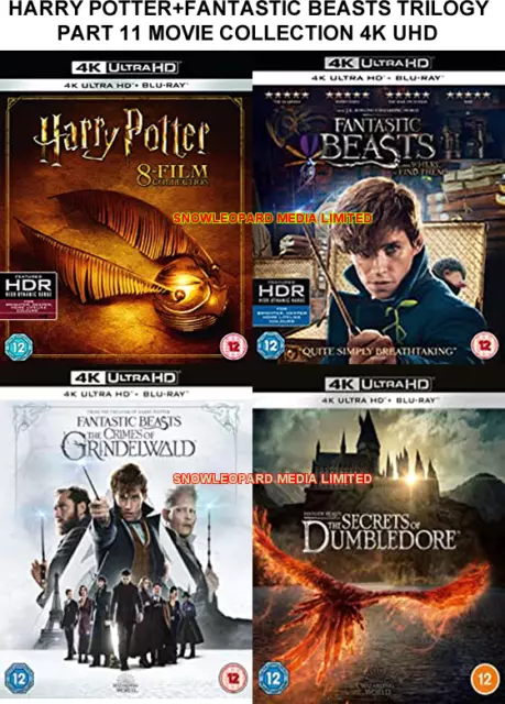 Harry Potter & Fantastic Beats Blu-Ray 12 DVD Box Set with Bonus Discs  (FRENCH)