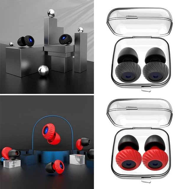 1 Pair Anti-noise Sleep Soundproof Earplugs Silicone Silent Earplugs  Men Women