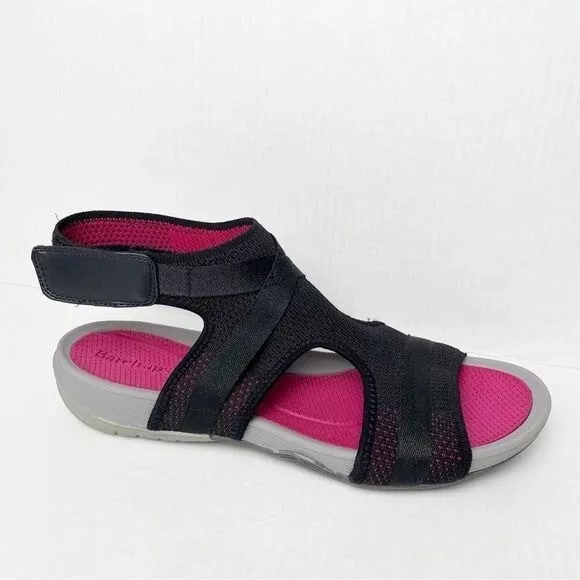 Baretraps Soozie Rebound Technology sandals black pink open top 11
