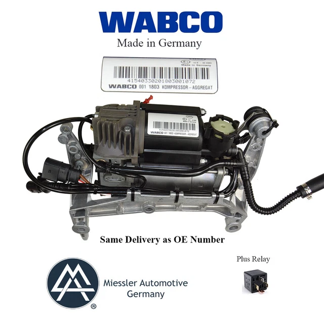 Compresseur De Suspension Pneumatique Pour VW Touareg 7L, Audi Q7, Porsche Cayenne - Neuf Avec Sécheuse