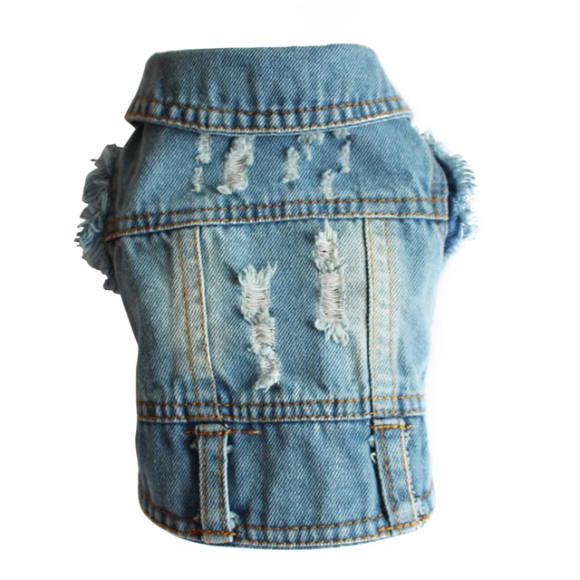 Vestiti per cani cowboy cane nuovo gilet in denim prodotti per cani di piccola taglia cuccioli