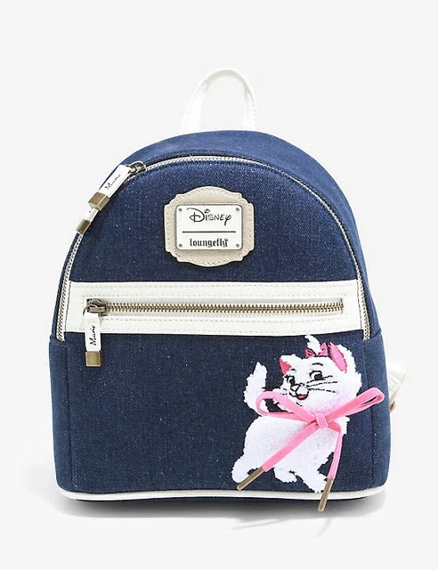 Loungefly Disney The Aristocats Marie Denim Mini Backpack - New