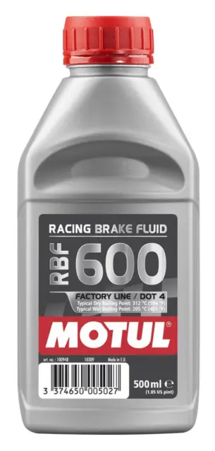 Motul RBF 600 FL - 0.5L AM - Fully Synthetic DOT 4 Racing Brake Fluid