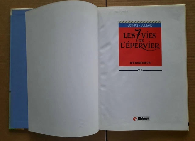COTHIAS JUILLARD LES 7 SEPT VIES DE L'EPERVIER tome 4 Hyronimus EO ETAT