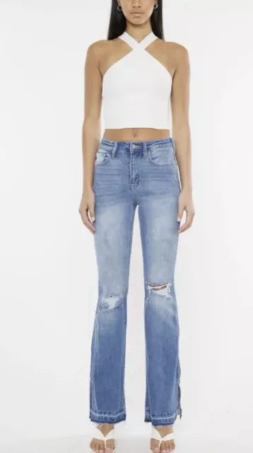 KanCan Bailey High Rise Flare Jeans Medium Wash Size 11/29 BNWT