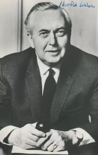 HAROLD WILSON Signed Photograph - British Labour Party Prime Minister - Preprint