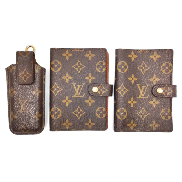 Louis Vuitton LV Diary Cover 3 pieces set Accessories Pouch  Monogram 3106482