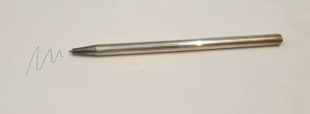 Stylo Bille S.T. Dupont Métal Argenté - Occasion, Peut-être Avec Recharge