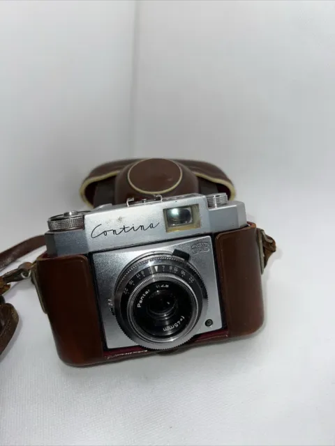 Zeiss Ikon Contina 1c | Silver | Vintage 35mm Film Camera Untested