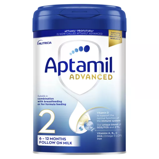 Aptamil Advanced 2 Follow On Baby Milk Formula Powder 6-12 Months 800g