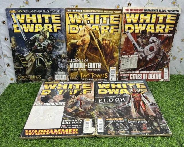 5x White Dwarf Magazine Bundle Warhammer Retro Issues 311 318 320 321 & 323