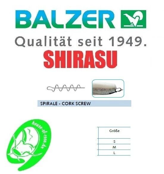 Balzer Shirasu Screw Spirale Gummifischsystem Shallow Rig Hecht Flach Angeln