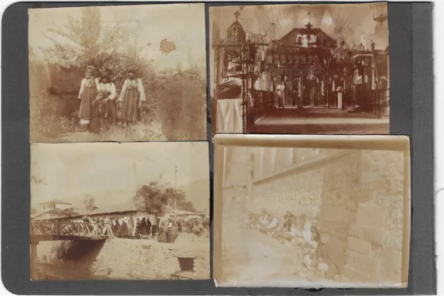 Lot de 26 photos c 1900 Macedoine Turquie ? Turkey ? Macedonia , types locaux ..