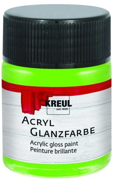 Kreul Acryl Glanzfarbe lindgrün 50 ml  Verzierfarbe