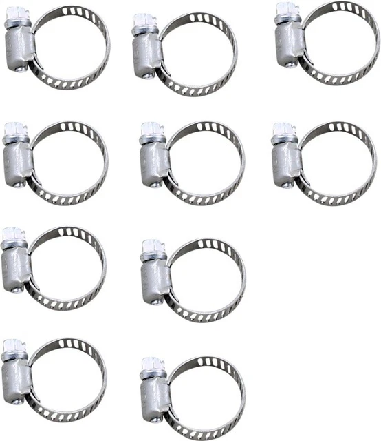 Magnum Fuel Line 3/8" Mini Hose Clamps Stainless Steel 10-Pack