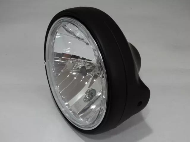 Klarglas Scheinwerfer H4 SCHWARZ Suzuki GSF 1250 N Bandit black headlight