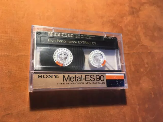 1 x SONY Metal ES 60 Cassette,IEC IV/Metal Position,guter Zustand,1985,rare