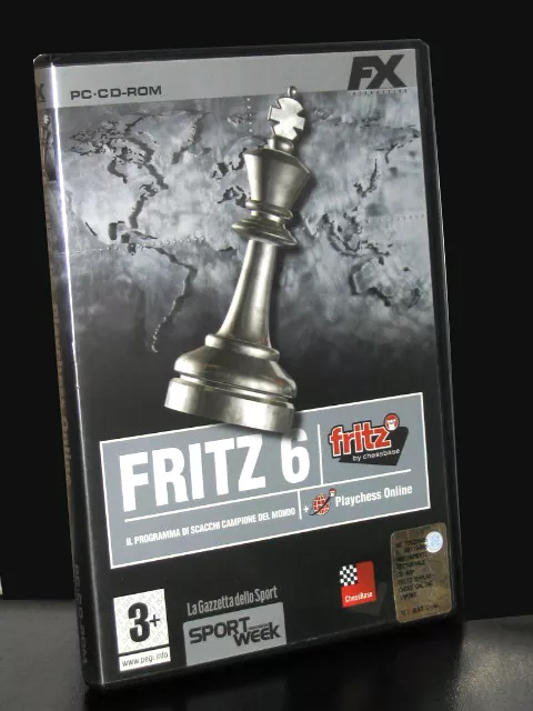 FRITZ 6 + PLAY CHESS ONLINE CHESSBASE PC USED PAL ITALIAN FR1 70085