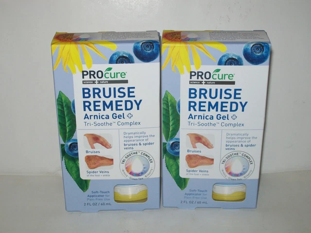 PROcure Moretones Remedy Gel con Arnica Gel Aplicador Tacto Suave Lote de 2